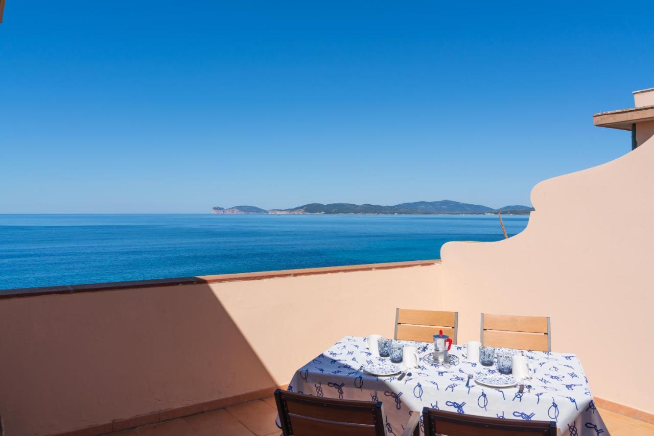 Sea Front Terrace Marco Polo Apartment Alghero Luaran gambar