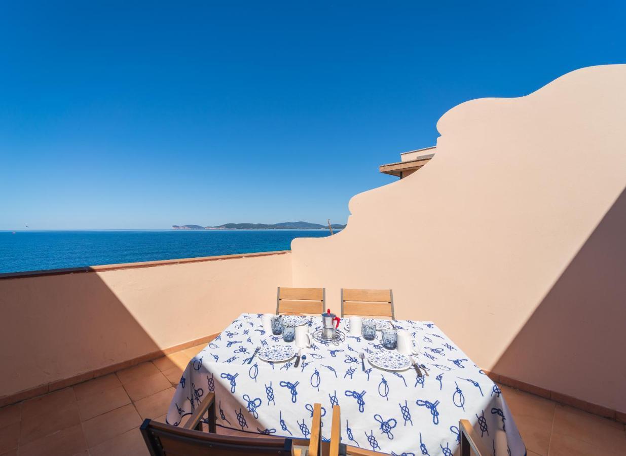 Sea Front Terrace Marco Polo Apartment Alghero Luaran gambar